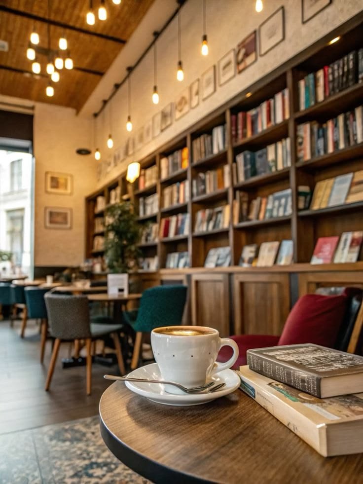 coffee, books, and a quiet hour